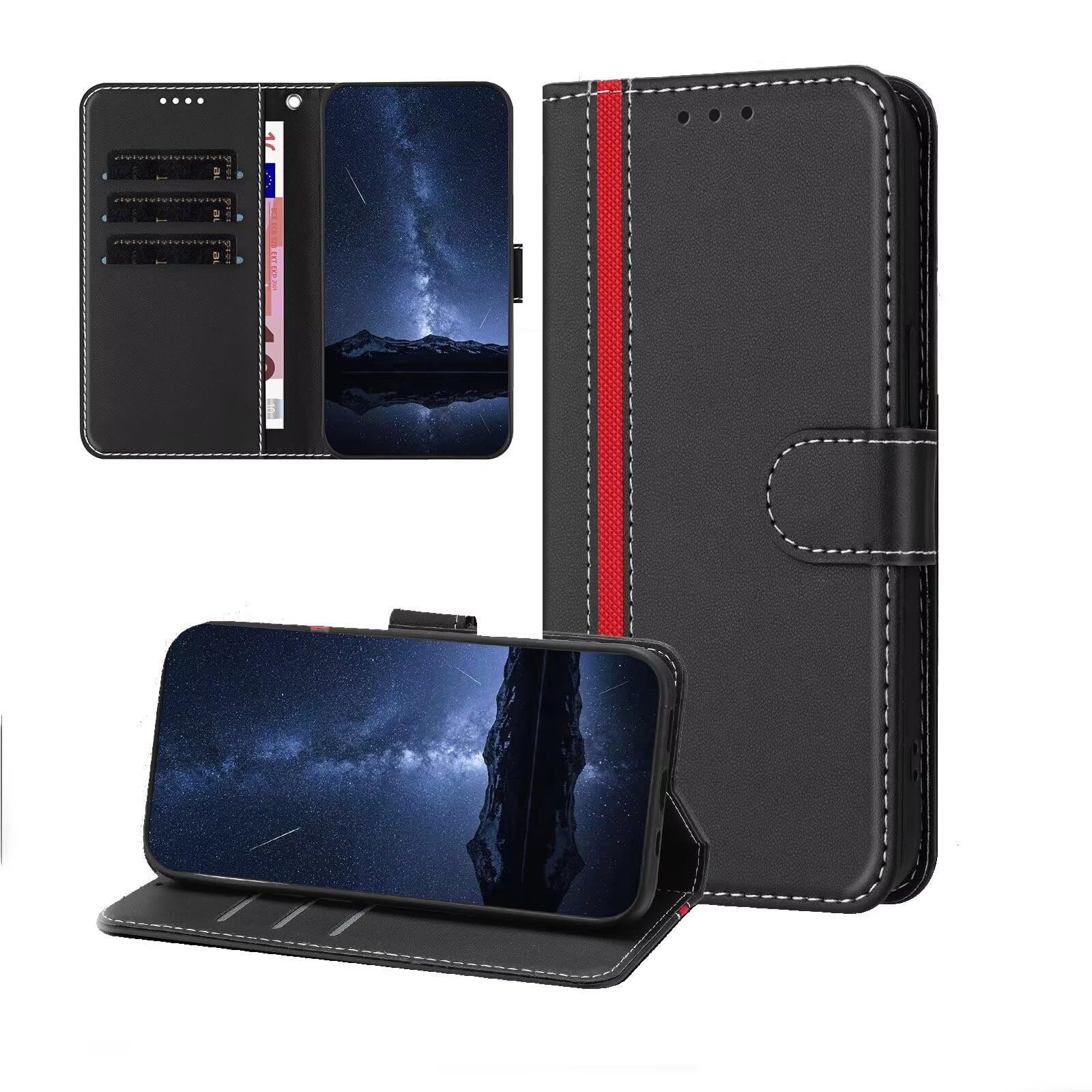 Amazon.co.jp: Mldjomid iPhone 16E ケース 手帳型 PUレザー